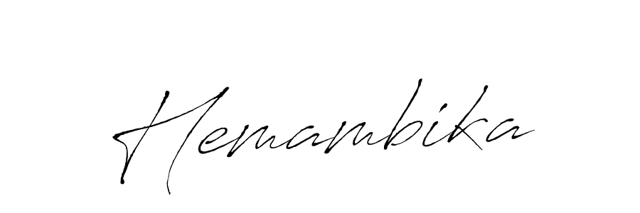 Make a beautiful signature design for name Hemambika. With this signature (Antro_Vectra) style, you can create a handwritten signature for free. Hemambika signature style 6 images and pictures png