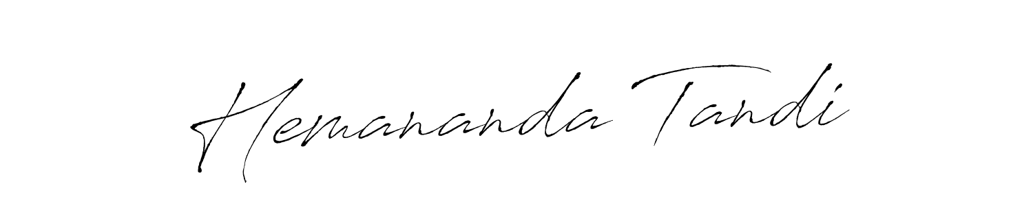 Use a signature maker to create a handwritten signature online. With this signature software, you can design (Antro_Vectra) your own signature for name Hemananda Tandi. Hemananda Tandi signature style 6 images and pictures png