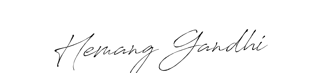 The best way (Antro_Vectra) to make a short signature is to pick only two or three words in your name. The name Hemang Gandhi include a total of six letters. For converting this name. Hemang Gandhi signature style 6 images and pictures png