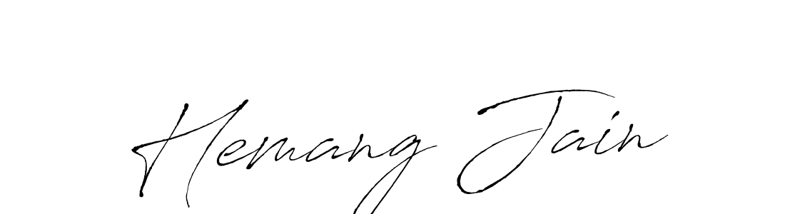 Make a beautiful signature design for name Hemang Jain. Use this online signature maker to create a handwritten signature for free. Hemang Jain signature style 6 images and pictures png