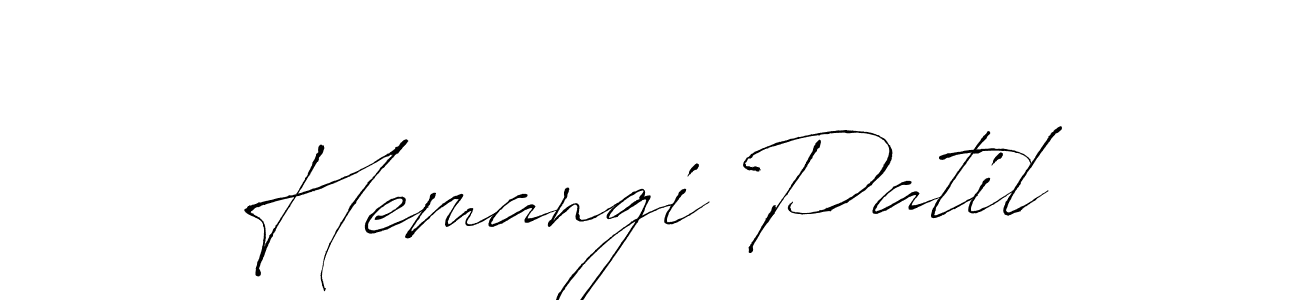 You should practise on your own different ways (Antro_Vectra) to write your name (Hemangi Patil) in signature. don't let someone else do it for you. Hemangi Patil signature style 6 images and pictures png