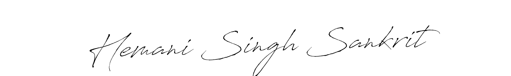 It looks lik you need a new signature style for name Hemani Singh Sankrit. Design unique handwritten (Antro_Vectra) signature with our free signature maker in just a few clicks. Hemani Singh Sankrit signature style 6 images and pictures png