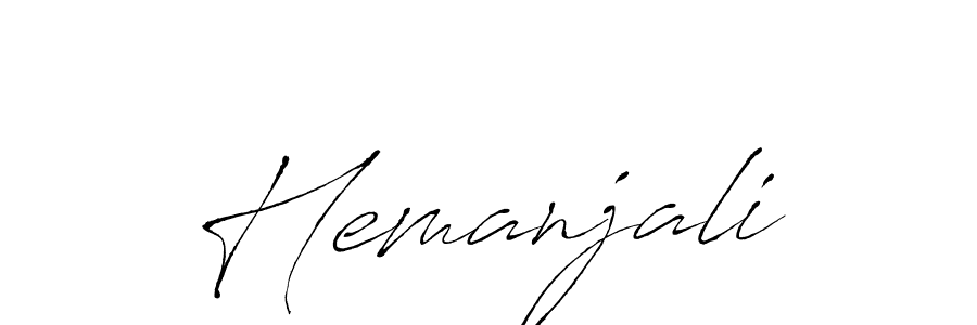 Design your own signature with our free online signature maker. With this signature software, you can create a handwritten (Antro_Vectra) signature for name Hemanjali. Hemanjali signature style 6 images and pictures png