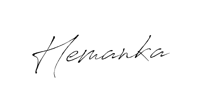 You should practise on your own different ways (Antro_Vectra) to write your name (Hemanka) in signature. don't let someone else do it for you. Hemanka signature style 6 images and pictures png