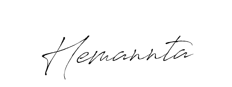 Hemannta stylish signature style. Best Handwritten Sign (Antro_Vectra) for my name. Handwritten Signature Collection Ideas for my name Hemannta. Hemannta signature style 6 images and pictures png