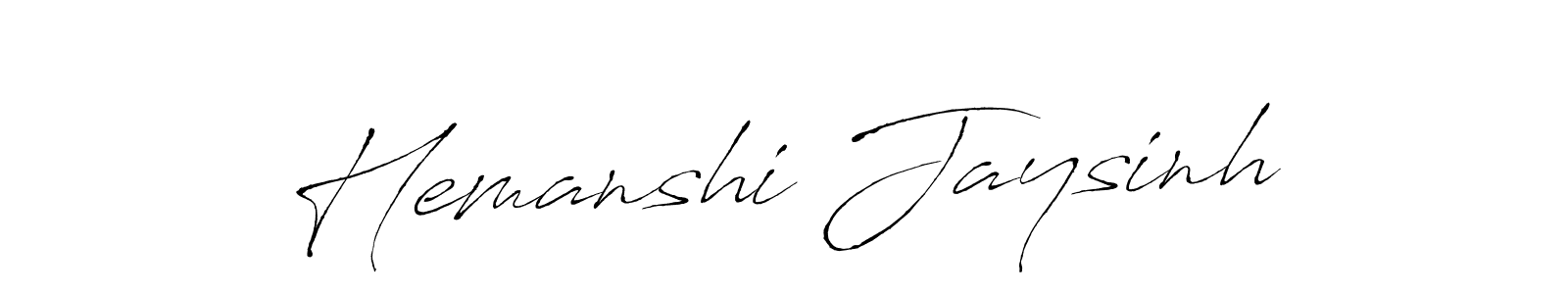 Make a short Hemanshi Jaysinh signature style. Manage your documents anywhere anytime using Antro_Vectra. Create and add eSignatures, submit forms, share and send files easily. Hemanshi Jaysinh signature style 6 images and pictures png