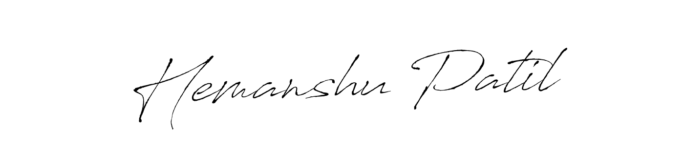 This is the best signature style for the Hemanshu Patil name. Also you like these signature font (Antro_Vectra). Mix name signature. Hemanshu Patil signature style 6 images and pictures png