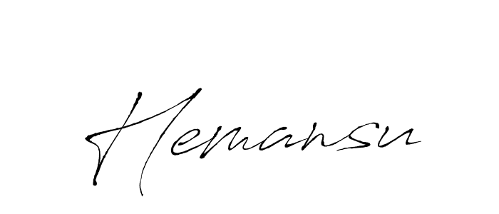 The best way (Antro_Vectra) to make a short signature is to pick only two or three words in your name. The name Hemansu include a total of six letters. For converting this name. Hemansu signature style 6 images and pictures png