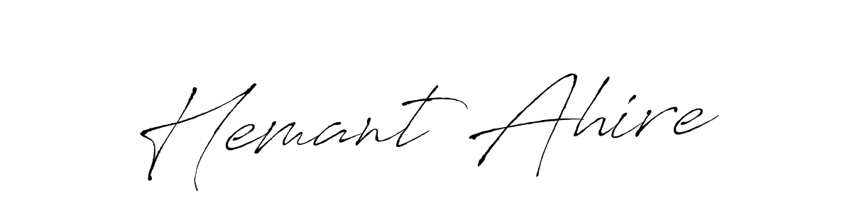 You can use this online signature creator to create a handwritten signature for the name Hemant Ahire. This is the best online autograph maker. Hemant Ahire signature style 6 images and pictures png