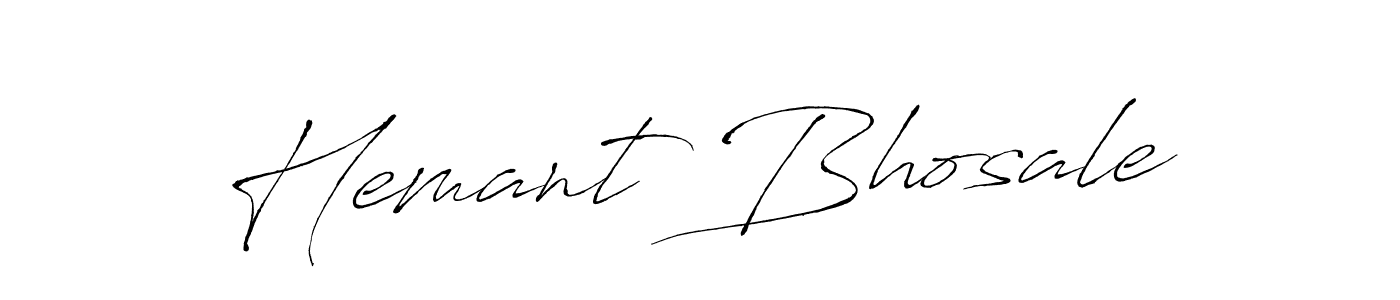 Create a beautiful signature design for name Hemant Bhosale. With this signature (Antro_Vectra) fonts, you can make a handwritten signature for free. Hemant Bhosale signature style 6 images and pictures png