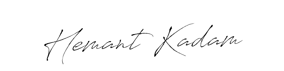 Use a signature maker to create a handwritten signature online. With this signature software, you can design (Antro_Vectra) your own signature for name Hemant Kadam. Hemant Kadam signature style 6 images and pictures png