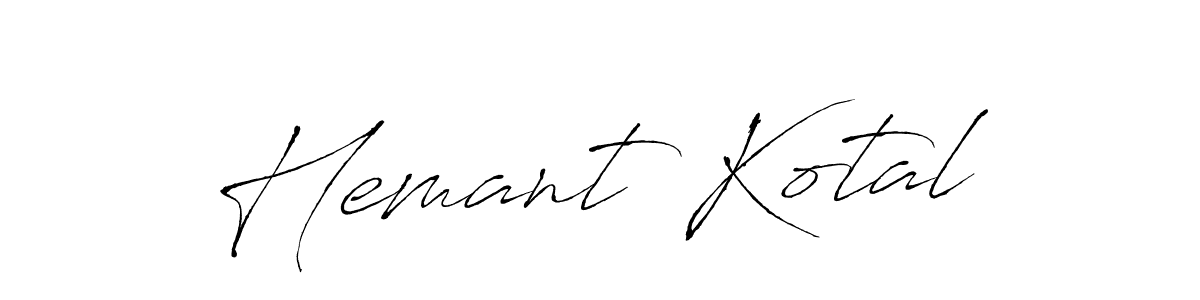 Use a signature maker to create a handwritten signature online. With this signature software, you can design (Antro_Vectra) your own signature for name Hemant Kotal. Hemant Kotal signature style 6 images and pictures png