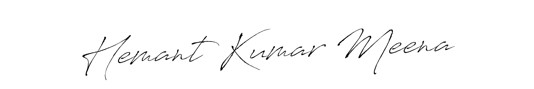 This is the best signature style for the Hemant Kumar Meena name. Also you like these signature font (Antro_Vectra). Mix name signature. Hemant Kumar Meena signature style 6 images and pictures png