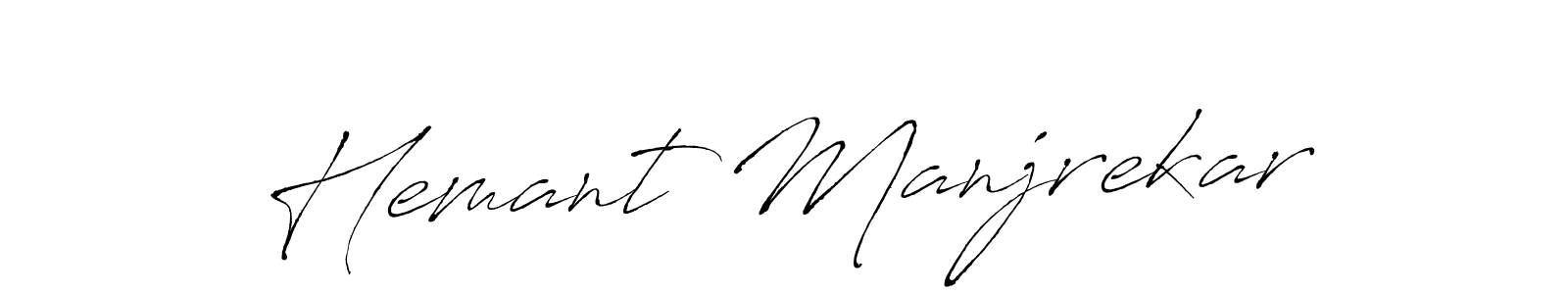 It looks lik you need a new signature style for name Hemant Manjrekar. Design unique handwritten (Antro_Vectra) signature with our free signature maker in just a few clicks. Hemant Manjrekar signature style 6 images and pictures png