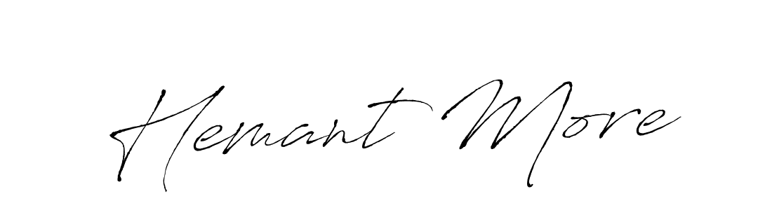 Make a beautiful signature design for name Hemant More. With this signature (Antro_Vectra) style, you can create a handwritten signature for free. Hemant More signature style 6 images and pictures png