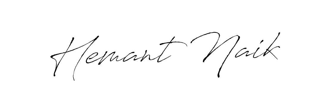 Design your own signature with our free online signature maker. With this signature software, you can create a handwritten (Antro_Vectra) signature for name Hemant Naik. Hemant Naik signature style 6 images and pictures png