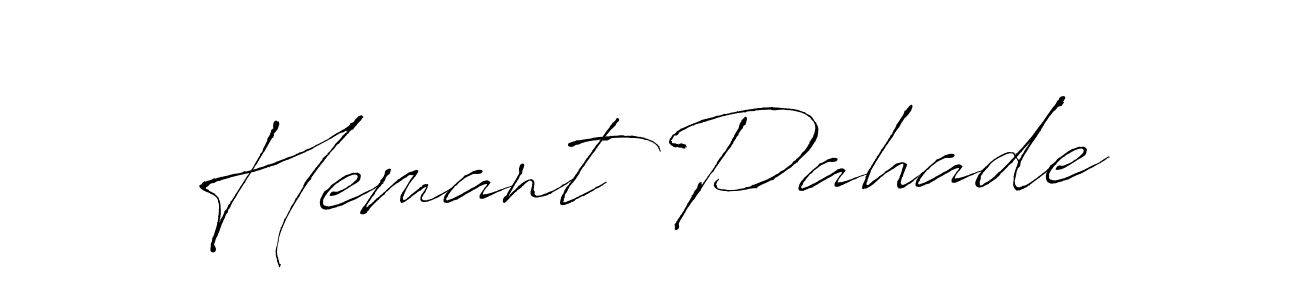 Make a beautiful signature design for name Hemant Pahade. Use this online signature maker to create a handwritten signature for free. Hemant Pahade signature style 6 images and pictures png