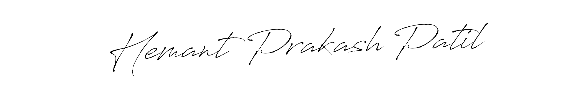 Create a beautiful signature design for name Hemant Prakash Patil. With this signature (Antro_Vectra) fonts, you can make a handwritten signature for free. Hemant Prakash Patil signature style 6 images and pictures png