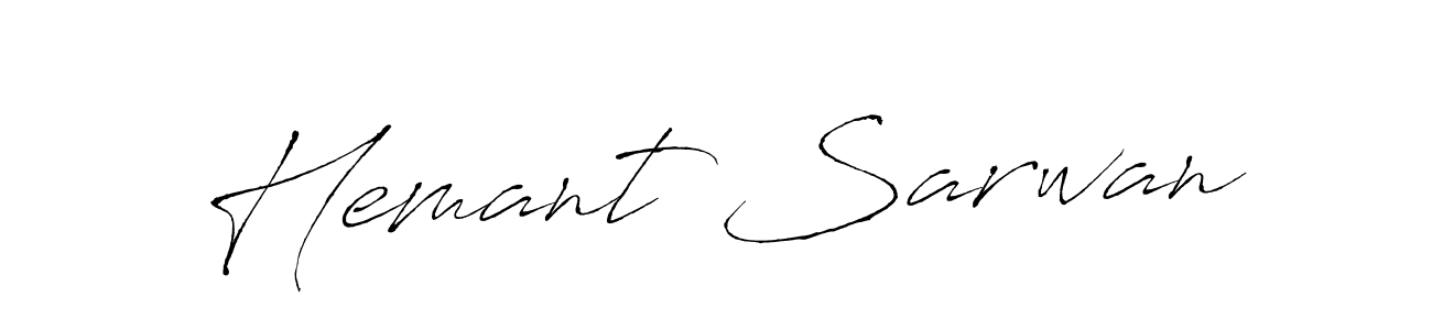 Antro_Vectra is a professional signature style that is perfect for those who want to add a touch of class to their signature. It is also a great choice for those who want to make their signature more unique. Get Hemant Sarwan name to fancy signature for free. Hemant Sarwan signature style 6 images and pictures png