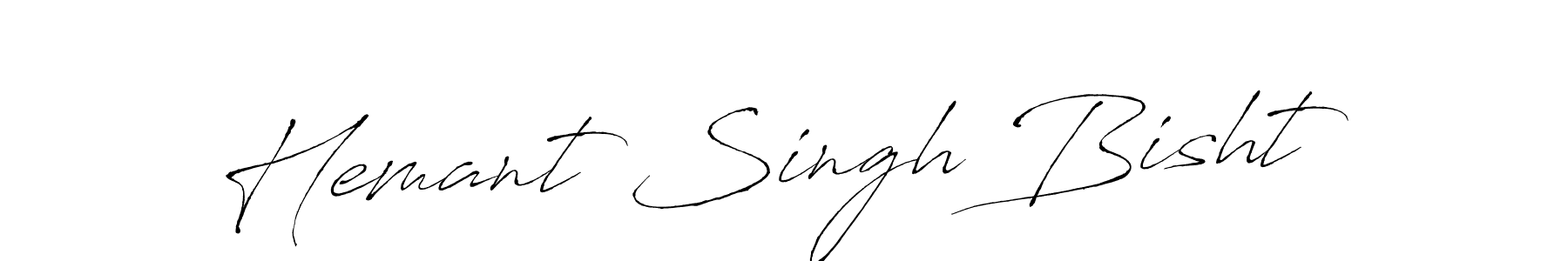 Make a beautiful signature design for name Hemant Singh Bisht. With this signature (Antro_Vectra) style, you can create a handwritten signature for free. Hemant Singh Bisht signature style 6 images and pictures png