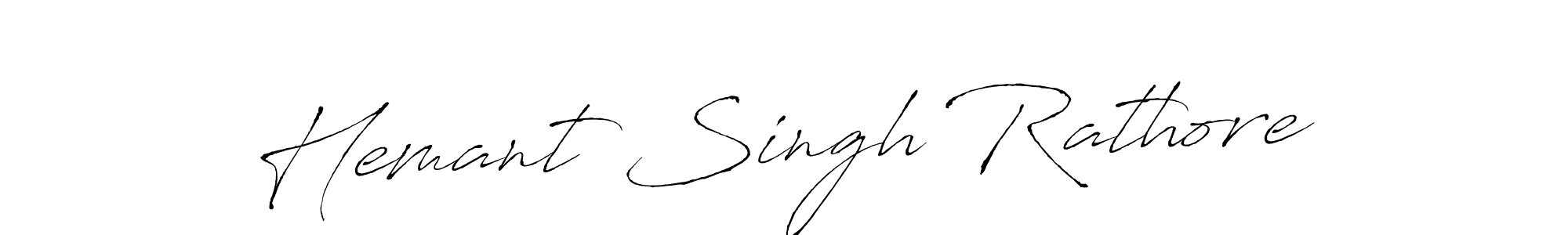 Also we have Hemant Singh Rathore name is the best signature style. Create professional handwritten signature collection using Antro_Vectra autograph style. Hemant Singh Rathore signature style 6 images and pictures png