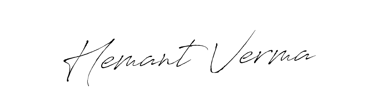 This is the best signature style for the Hemant Verma name. Also you like these signature font (Antro_Vectra). Mix name signature. Hemant Verma signature style 6 images and pictures png