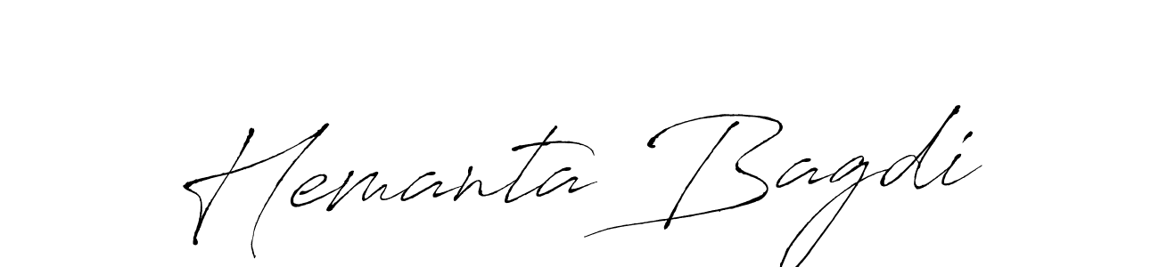 The best way (Antro_Vectra) to make a short signature is to pick only two or three words in your name. The name Hemanta Bagdi include a total of six letters. For converting this name. Hemanta Bagdi signature style 6 images and pictures png