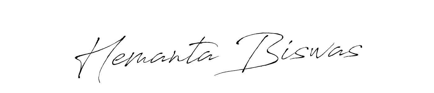 Design your own signature with our free online signature maker. With this signature software, you can create a handwritten (Antro_Vectra) signature for name Hemanta Biswas. Hemanta Biswas signature style 6 images and pictures png