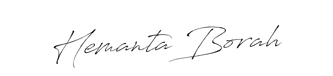 Also You can easily find your signature by using the search form. We will create Hemanta Borah name handwritten signature images for you free of cost using Antro_Vectra sign style. Hemanta Borah signature style 6 images and pictures png