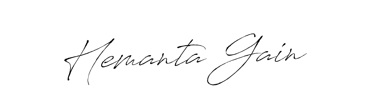 See photos of Hemanta Gain official signature by Spectra . Check more albums & portfolios. Read reviews & check more about Antro_Vectra font. Hemanta Gain signature style 6 images and pictures png