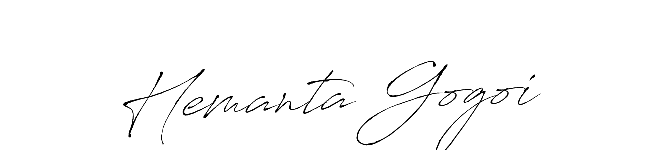 Also we have Hemanta Gogoi name is the best signature style. Create professional handwritten signature collection using Antro_Vectra autograph style. Hemanta Gogoi signature style 6 images and pictures png