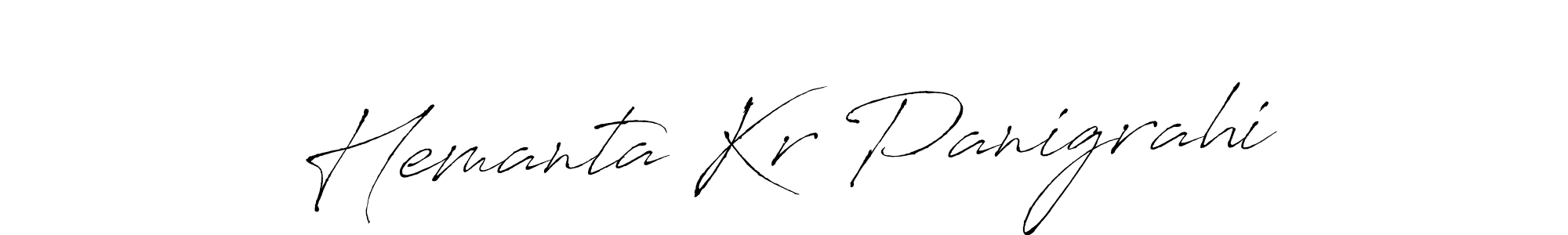 Create a beautiful signature design for name Hemanta Kr Panigrahi. With this signature (Antro_Vectra) fonts, you can make a handwritten signature for free. Hemanta Kr Panigrahi signature style 6 images and pictures png