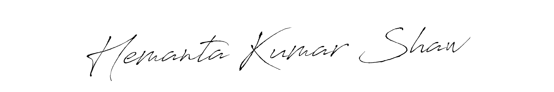 Use a signature maker to create a handwritten signature online. With this signature software, you can design (Antro_Vectra) your own signature for name Hemanta Kumar Shaw. Hemanta Kumar Shaw signature style 6 images and pictures png