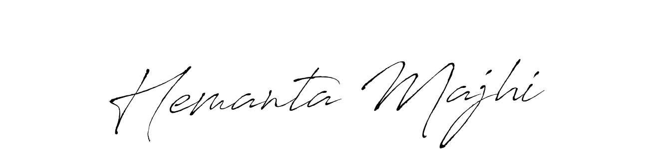 Use a signature maker to create a handwritten signature online. With this signature software, you can design (Antro_Vectra) your own signature for name Hemanta Majhi. Hemanta Majhi signature style 6 images and pictures png