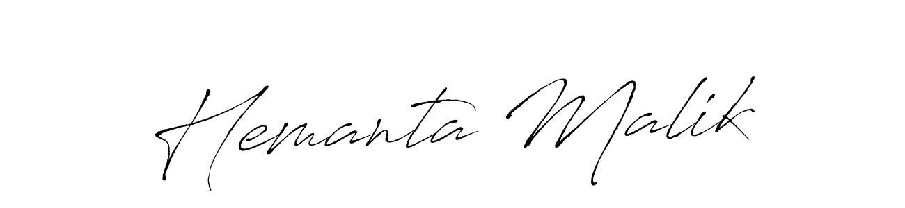 Also You can easily find your signature by using the search form. We will create Hemanta Malik name handwritten signature images for you free of cost using Antro_Vectra sign style. Hemanta Malik signature style 6 images and pictures png