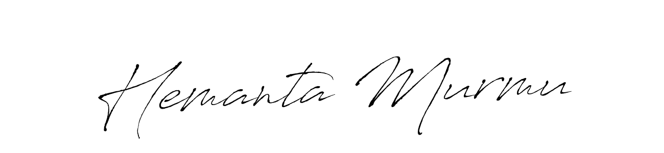 Hemanta Murmu stylish signature style. Best Handwritten Sign (Antro_Vectra) for my name. Handwritten Signature Collection Ideas for my name Hemanta Murmu. Hemanta Murmu signature style 6 images and pictures png