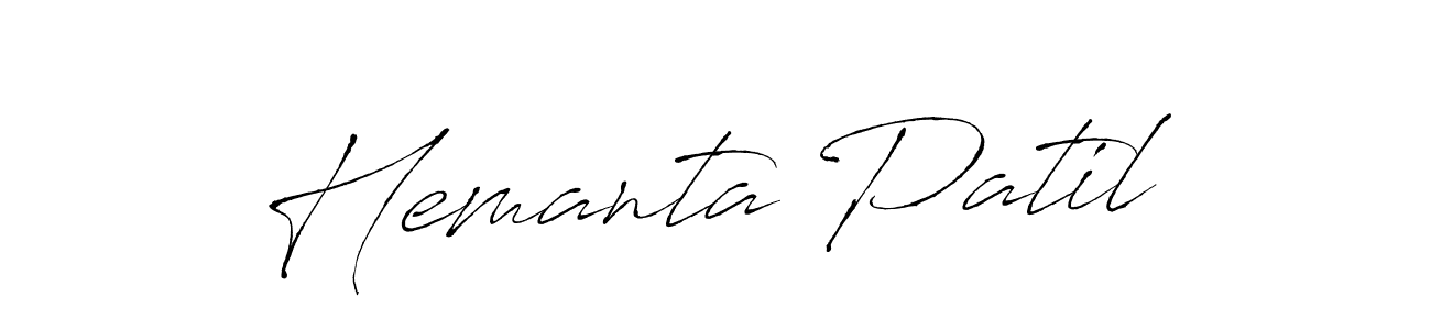 How to make Hemanta Patil name signature. Use Antro_Vectra style for creating short signs online. This is the latest handwritten sign. Hemanta Patil signature style 6 images and pictures png