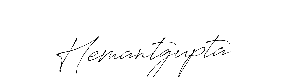 Make a beautiful signature design for name Hemantgupta. With this signature (Antro_Vectra) style, you can create a handwritten signature for free. Hemantgupta signature style 6 images and pictures png