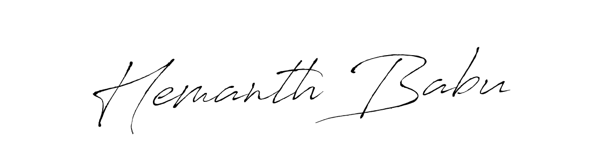 It looks lik you need a new signature style for name Hemanth Babu. Design unique handwritten (Antro_Vectra) signature with our free signature maker in just a few clicks. Hemanth Babu signature style 6 images and pictures png
