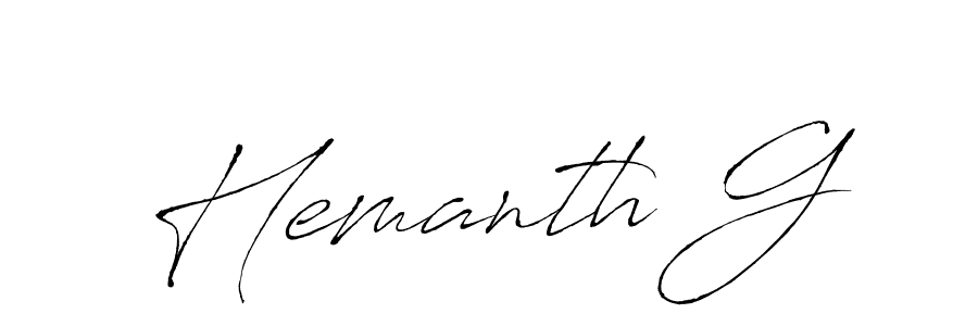 Similarly Antro_Vectra is the best handwritten signature design. Signature creator online .You can use it as an online autograph creator for name Hemanth G. Hemanth G signature style 6 images and pictures png