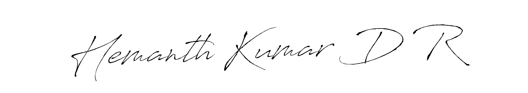 The best way (Antro_Vectra) to make a short signature is to pick only two or three words in your name. The name Hemanth Kumar D R include a total of six letters. For converting this name. Hemanth Kumar D R signature style 6 images and pictures png