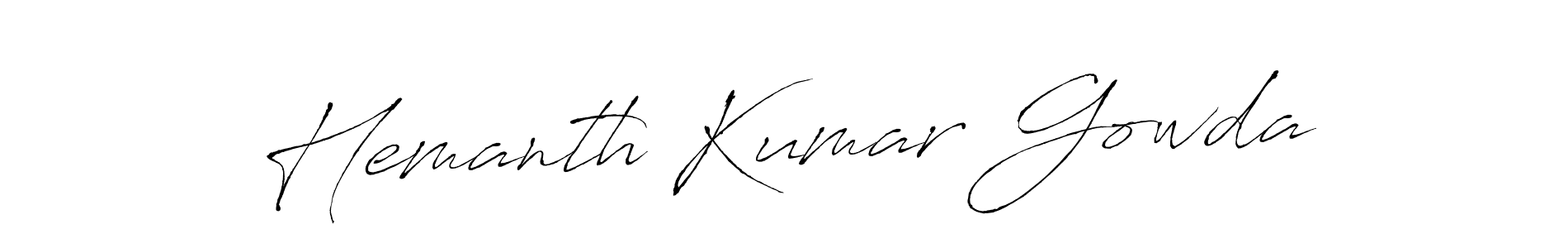 Also we have Hemanth Kumar Gowda name is the best signature style. Create professional handwritten signature collection using Antro_Vectra autograph style. Hemanth Kumar Gowda signature style 6 images and pictures png