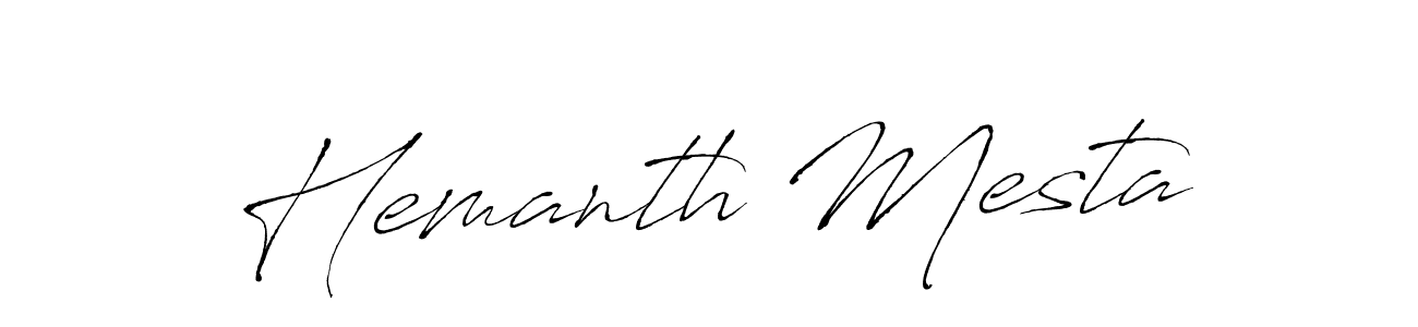 Here are the top 10 professional signature styles for the name Hemanth Mesta. These are the best autograph styles you can use for your name. Hemanth Mesta signature style 6 images and pictures png