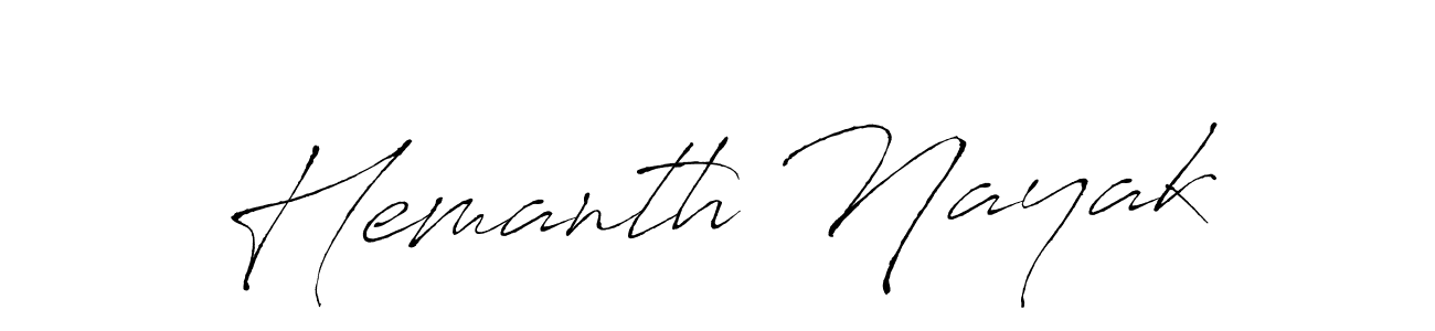 Use a signature maker to create a handwritten signature online. With this signature software, you can design (Antro_Vectra) your own signature for name Hemanth Nayak. Hemanth Nayak signature style 6 images and pictures png