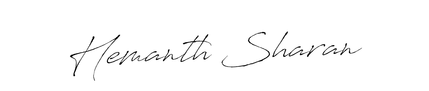 How to make Hemanth Sharan signature? Antro_Vectra is a professional autograph style. Create handwritten signature for Hemanth Sharan name. Hemanth Sharan signature style 6 images and pictures png