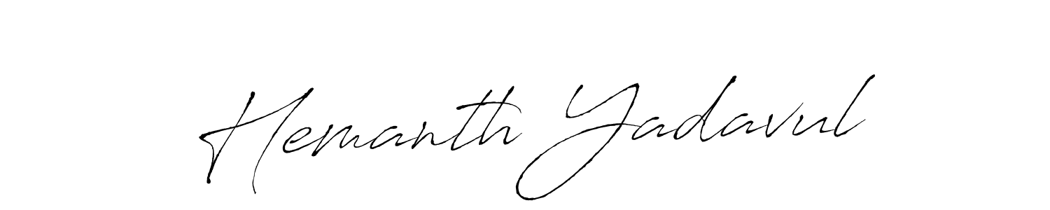 How to make Hemanth Yadavul signature? Antro_Vectra is a professional autograph style. Create handwritten signature for Hemanth Yadavul name. Hemanth Yadavul signature style 6 images and pictures png
