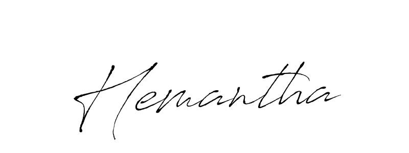 It looks lik you need a new signature style for name Hemantha. Design unique handwritten (Antro_Vectra) signature with our free signature maker in just a few clicks. Hemantha signature style 6 images and pictures png