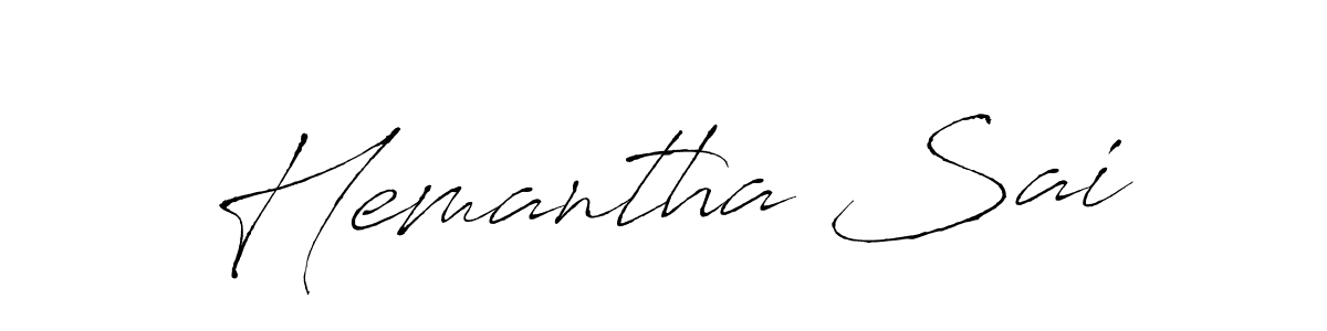 Create a beautiful signature design for name Hemantha Sai. With this signature (Antro_Vectra) fonts, you can make a handwritten signature for free. Hemantha Sai signature style 6 images and pictures png
