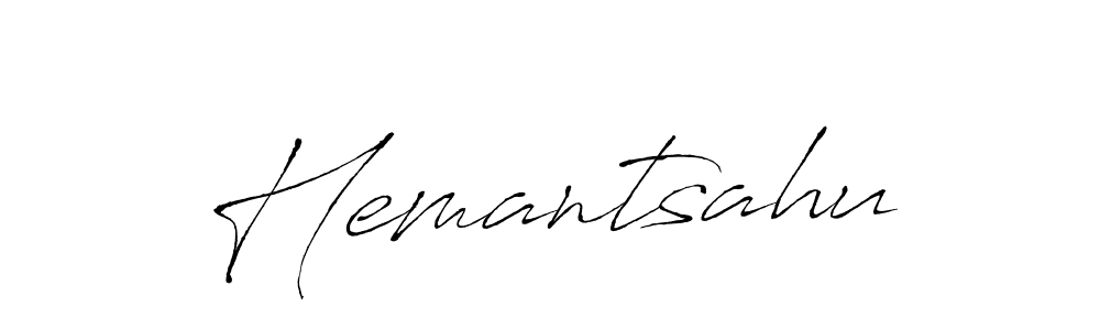 Design your own signature with our free online signature maker. With this signature software, you can create a handwritten (Antro_Vectra) signature for name Hemantsahu. Hemantsahu signature style 6 images and pictures png