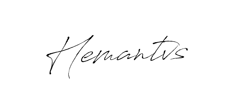 Design your own signature with our free online signature maker. With this signature software, you can create a handwritten (Antro_Vectra) signature for name Hemantvs. Hemantvs signature style 6 images and pictures png